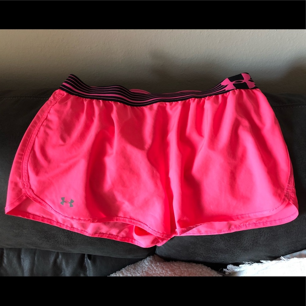 Breast cancer Under Armour shorts